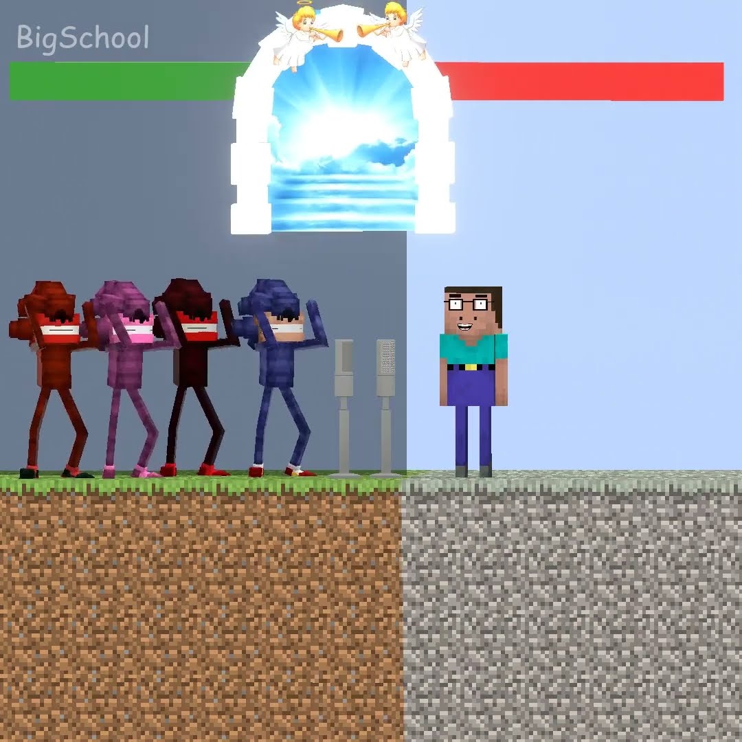 Should the angel choose Team Herobrine or Team Shin Blue? ?