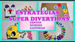 ESTRATEGIAS SUPER DIVERTIDAS PARA ENSEÑAR EL CONTEO,NÚMERO CANTIDAD