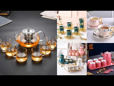 Latest Ceramic Coffee & Tea Cup Set//Luxury Tea Set for Home & Office//Modern Design Tea Cups 2025