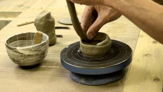 making a macchawan by Fujihira Pottery co.,ltd.