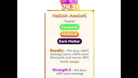 Fuse Method to Get Dark Matter Hellish Axolotl Pet Simulator X..Tech Coin Farming