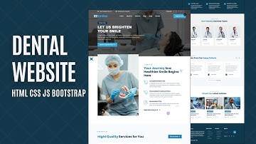 Responsive Dental Website Design | HTML CSS JavaScript Bootstrap