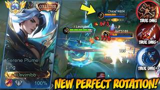 LING AFTER BUFF NEW ROTATION & PERFECT GAMEPLAY! LING BEST BUILD & FASTEST ROTATION GUIDE 2026!! screenshot 3