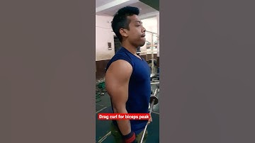 drag curl for biceps peak💥 #shorts #arms #workout #bodybuilding #mithleshsardar