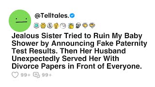 Jealous Sister Tried to Ruin My Baby Shower by Announcing Fake Paternity Test Results. Then Her...