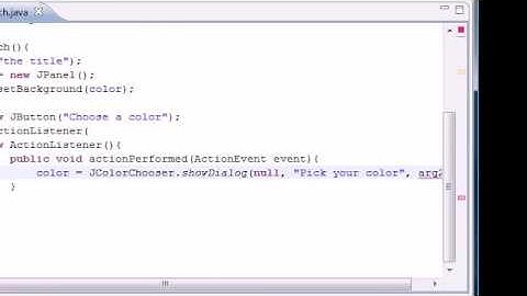 Java Programming Tutorial   85   JColorChooser