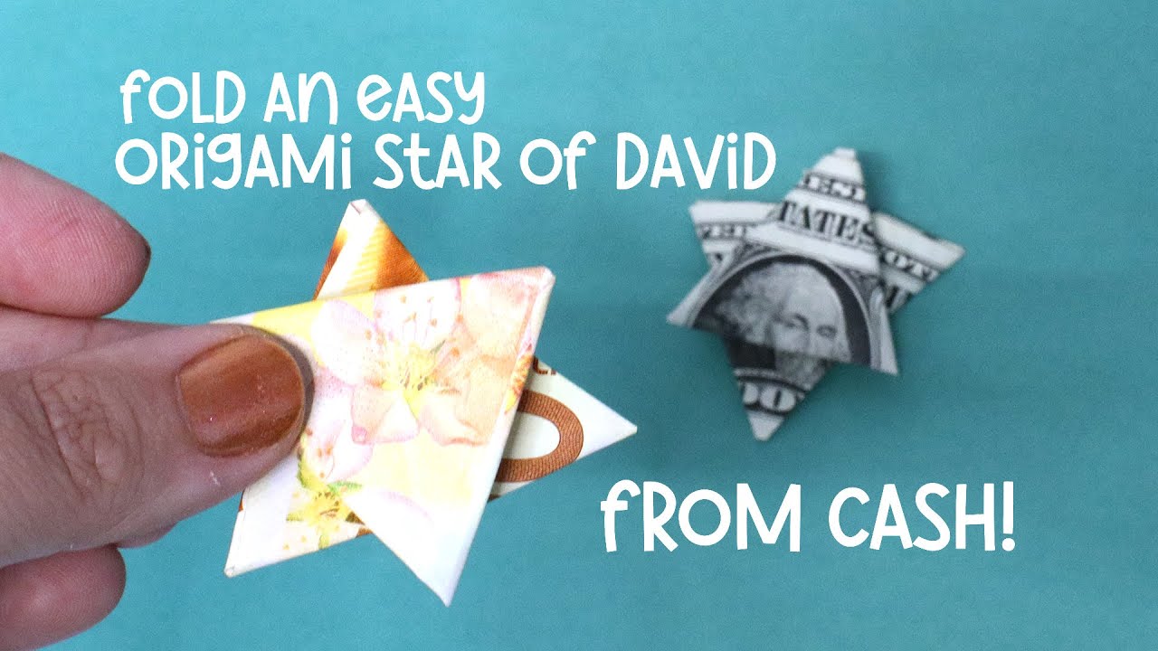 Dollar Bill Star of David Origami - YouTube