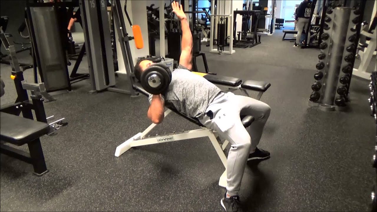 Incline Dumbbell Bench Press Unilateral Youtube