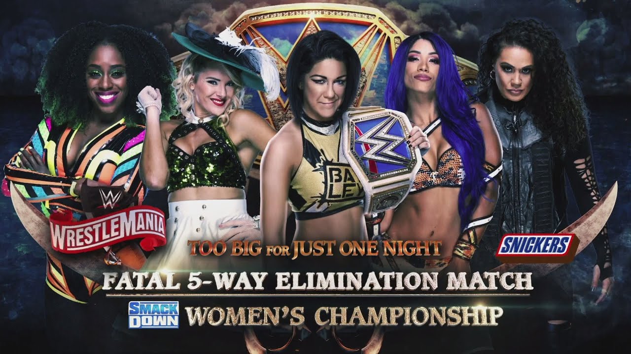 WWE WrestleMania 36 Fatal 5Way Elimination Match (SmackDown Women's