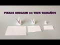 INICIACIÓN ORIGAMI 3D para PRINCIPIANTES/cómo CORTAR PIEZAS de manera RÁPIDA/hacemos TRES TAMAÑOS.