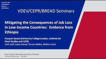 VDEV 73 - François Gerard (University College London, Institute for Fiscal Studies and CEPR)