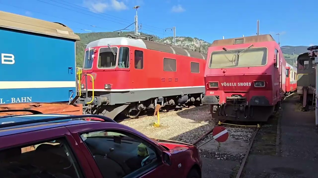 Jubiläum 60 Jahre Re 4/4  1/8   Impressionen und Eindrücke vom Festgelände beim Bahnhof Balsthal SO