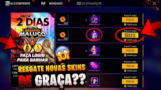 FINALMENTE!! RESGATE AS NOVAS SKINS DE GRAÇA? EVENTO DEMON SLAYER, NOVO CODIGUIN E MAIS - FREE FIRE