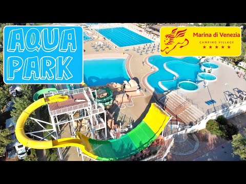 Wir zeigen euch den Wasserpark auf dem Campingplatz Marina di Venezia