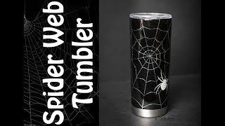 (146) DIY Spider Web Resin Tumbler Full Tutorial | CraftyJenn