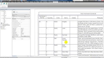 Revit: Making Custom Revit Table