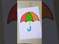 Umbrella painting #shorts #drawing #art #easydrawing #trending #viral #painting #funny