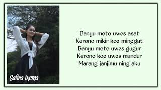 Safira Inema - Mandek Nangis (Lirik)
