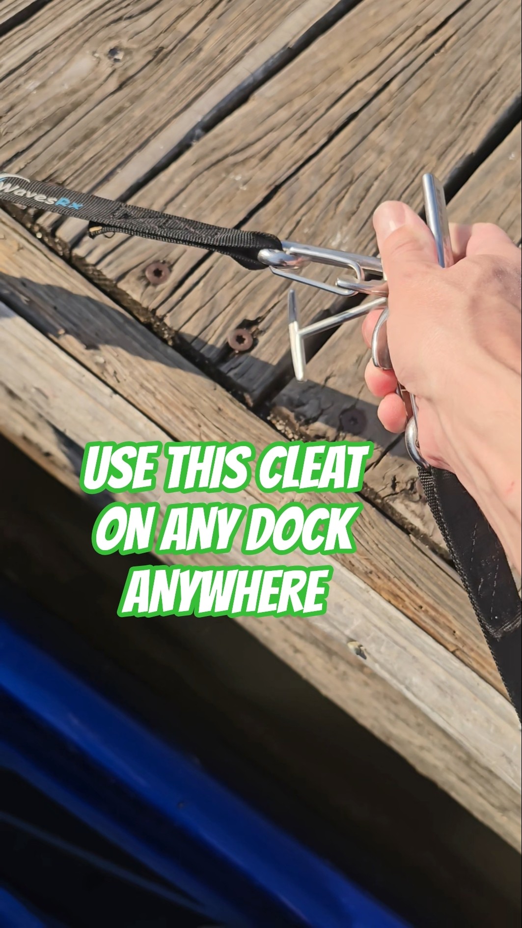 Dock your Jetski with a Movable Cleat WavesRx Lock n Dock Use Code