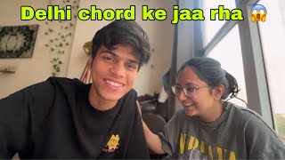 Anushree rone lagi 😭 Delhi chord ke jaa rha 😱 @adarshuc