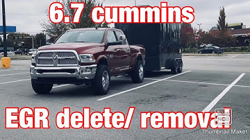 6.7 Cummins EGR Delete/ Removal...