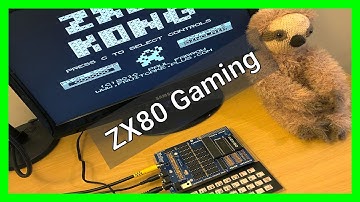 Retro Gaming on a ZX80 Clone - REAL HARDWARE - NO EMULATION