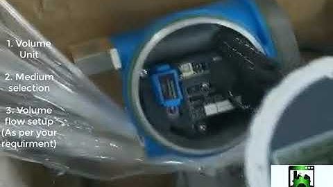 Endress Houser Prowirl 200 Flow transmitter Commissioning by Keypad