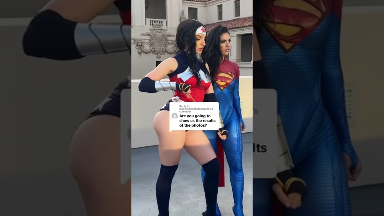 Wonder Woman and Supergirl Cosplay photoshoot RESULTS