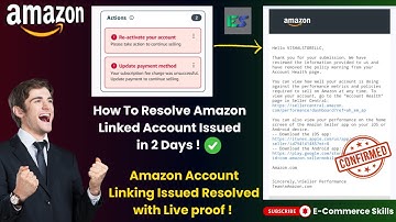 How To Reactivate Amazon Seller Account | How To Resolve Amazon linked Account Issue