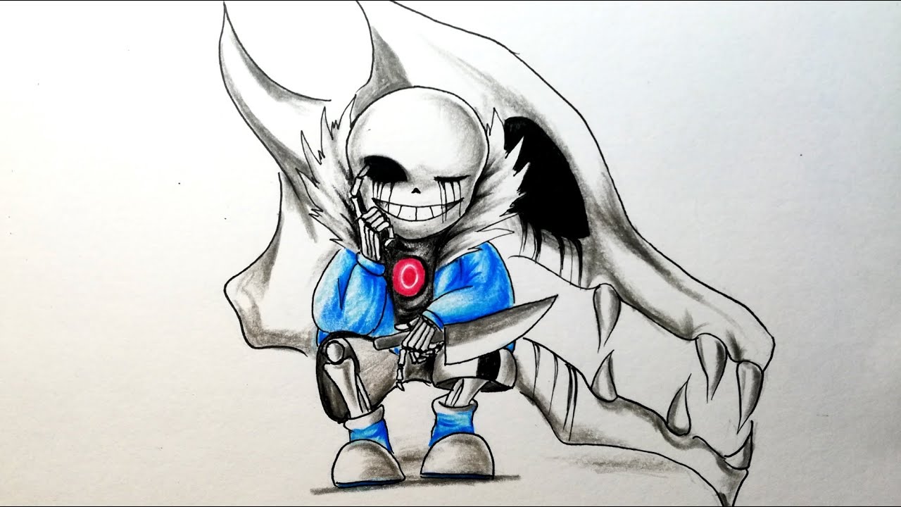 How to draw Epic Sans, How to draw Sans Undertale, Vẽ Epic Sans  Undertale 