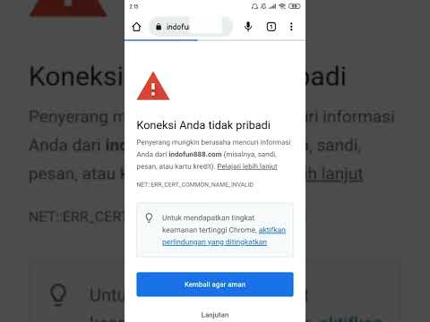 Cara Atasi Koneksi Anda Tidak Pribadi Google Chrome di Android #shorts