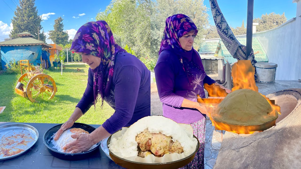 ODUN ATEŞİNDE 1.5 SAAT TUZDA BÜTÜN TAVUK YAPIMI NEFİS YEMEK TARİFİ | COUNTRY LİFE VLOG ODUN ATEŞİNDE 1.5 SAAT TUZDA BÜTÜN TAVUK YAPIMI NEFİS YEMEK TARİFİ | COUNTRY LİFE VLOG