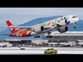 (4K) Fantastic Snowy Departures at Vancouver YVR | High Quality Sound