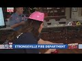 Cooking with Fire: Kristi sharpens her fire fighting skills at Strongsville Fire Station #4