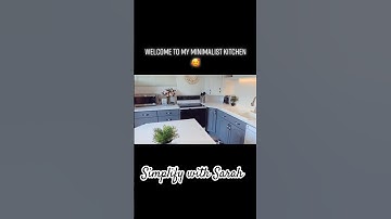Minimalist Kitchen!! ❤️ #declutterwithme #familyminimalism  #declutter #declutteringtips #minimal
