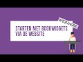 Starten met BookWidgets via de website (zonder leersysteem) - Webinar voor beginners