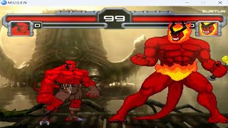 HELLBOY vs SURTUR - King of Hell Battle🔥 DC vs Marvel Mugen Gameplay Epic Comics Tribute 2024