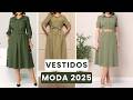 OS VESTIDOS MAIS LINDOS para SENHORAS de 50, 60, 70, 80 ANOS - MODA 2025