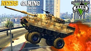 GTA 5 MODS - MASSACRE MODE - FUNNY VEHICLES MOD (Grand Theft Auto Gameplay Video)