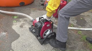 Firefighter wildfire training in Augusta