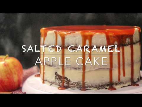 Salted Caramel Apple Cake