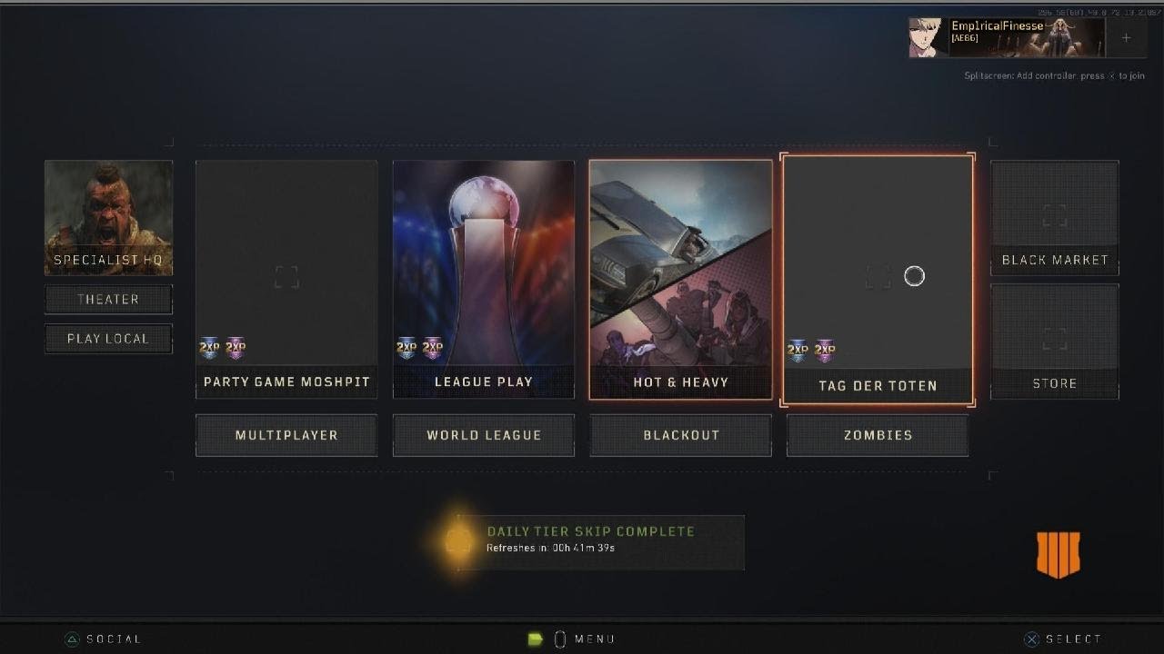 BO4 specialist custom loadout bug/glitch