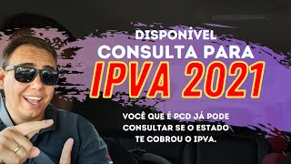 DISPONÍVEL CONSULTA PARA O IPVA 2021 screenshot 2