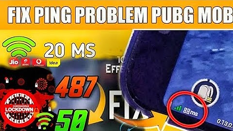Fix High Ping Problem In Pubg Mobile !! 2 Best  Ways 😊. Lockdown  ping issue ?