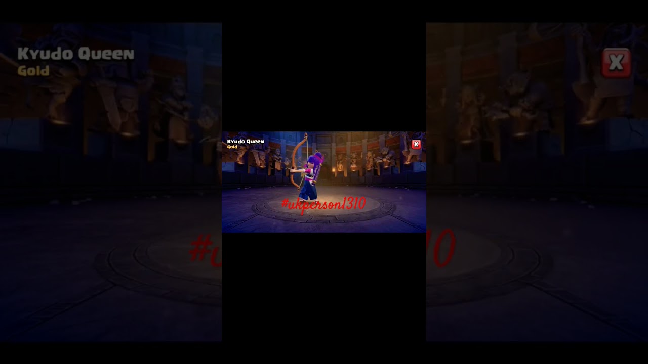 The Kyudo Queen 🩵✨,new skin for queen in Clash of clans 🗿