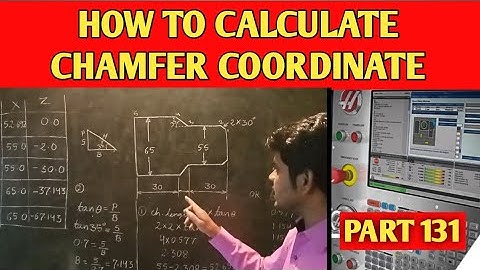 How to calculate coordinator of chamfer || calculation of chamfer coordinate||