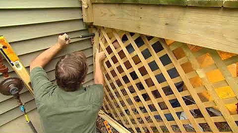 How To Trim Lattice Deck Foundation
