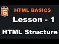 Lesson -1 | HTML Structure | HTML Basics (In Hindi)