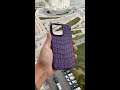 Фиолетовый кожаный чехол из крокодила Mobcase 1796 для iPhone 14 Pro Max