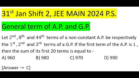 Let 2nd  ,8th and 44th  terms of a non-constant A.P. be respectively the 1st ,2nd  and 3rd terms of
